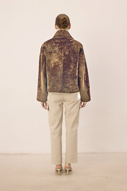 Legato Tortora Cropped Jacket