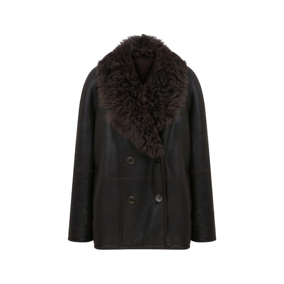 Adagio Dark Brown Midi Jacket