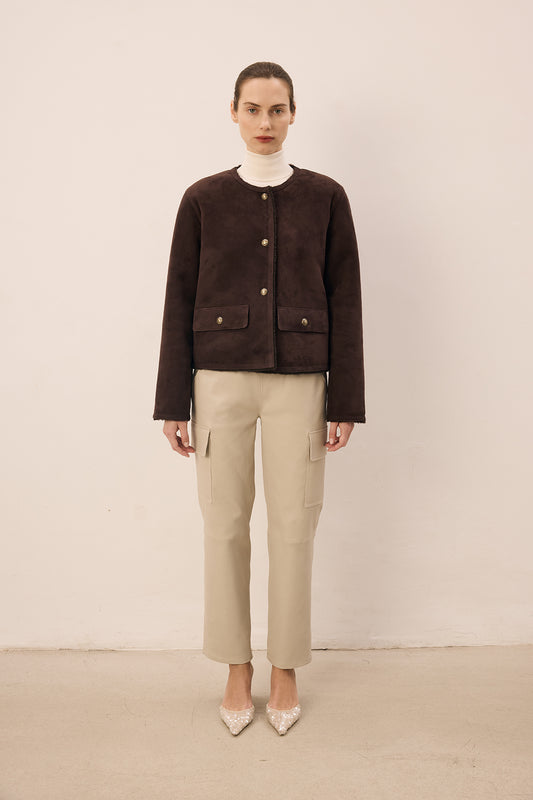 Aria Dark Brown Midi Coat