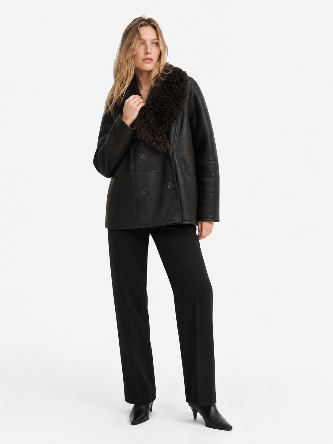 Adagio Dark Brown Midi Jacket