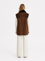 Cadenza Black/Brown Long Vest