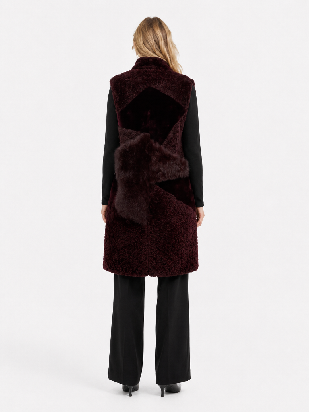 Dolce Burgundy Long Vest