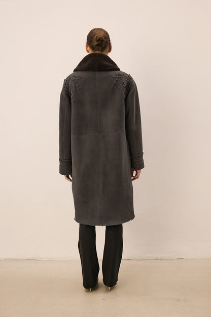 İlda Long Grigio Long Coat