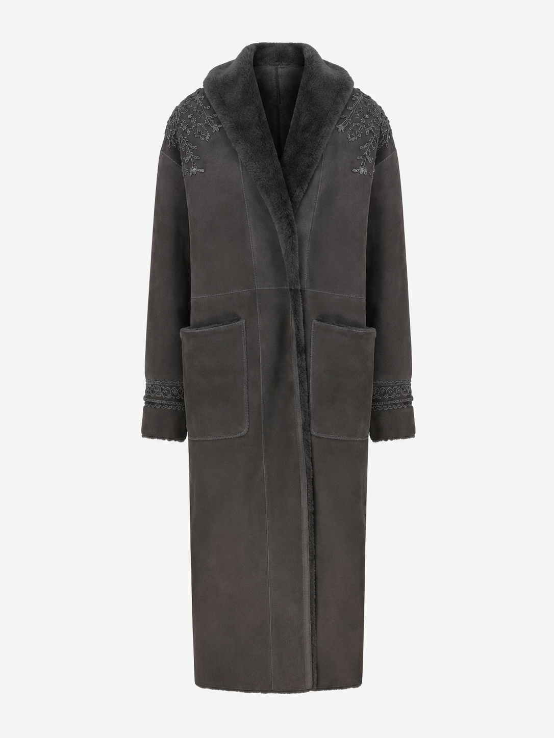Ilda Long Grigio Long Coat