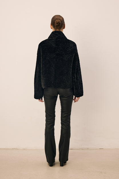 Legato Black Cropped Jacket