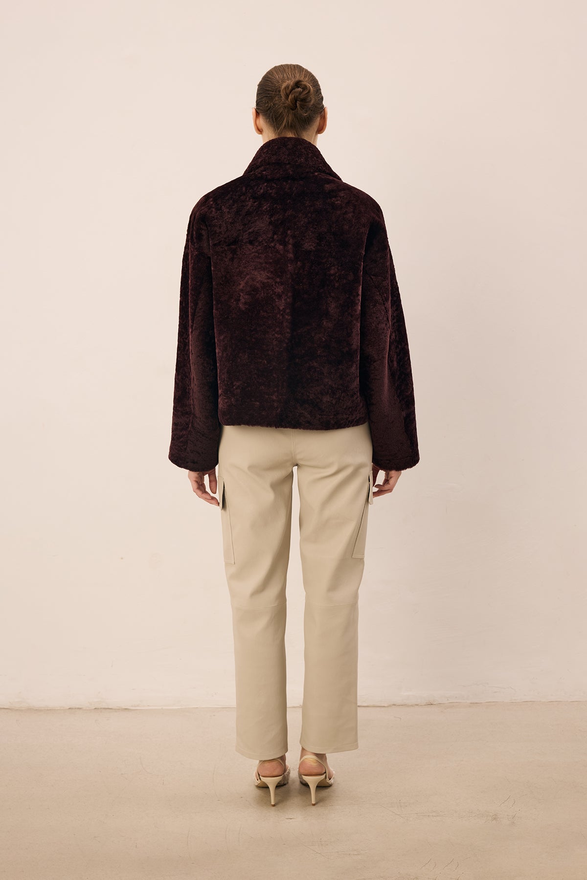 Legato Burgundy Cropped Jacket