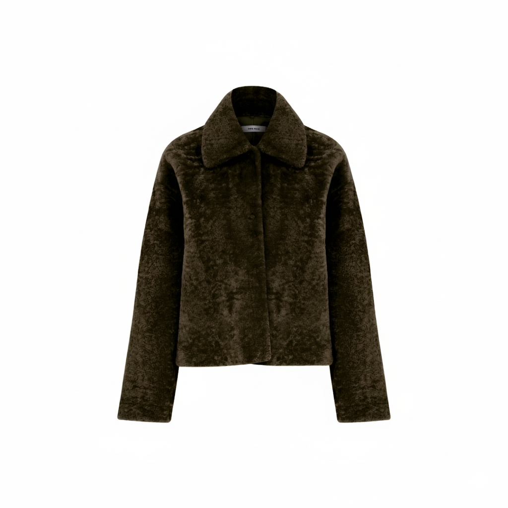 Legato Dark Brown Cropped Jacket