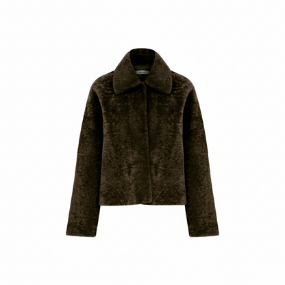 Legato Dark Brown Cropped Jacket