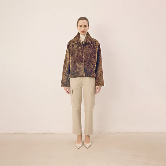 Legato Tortora Cropped Jacket