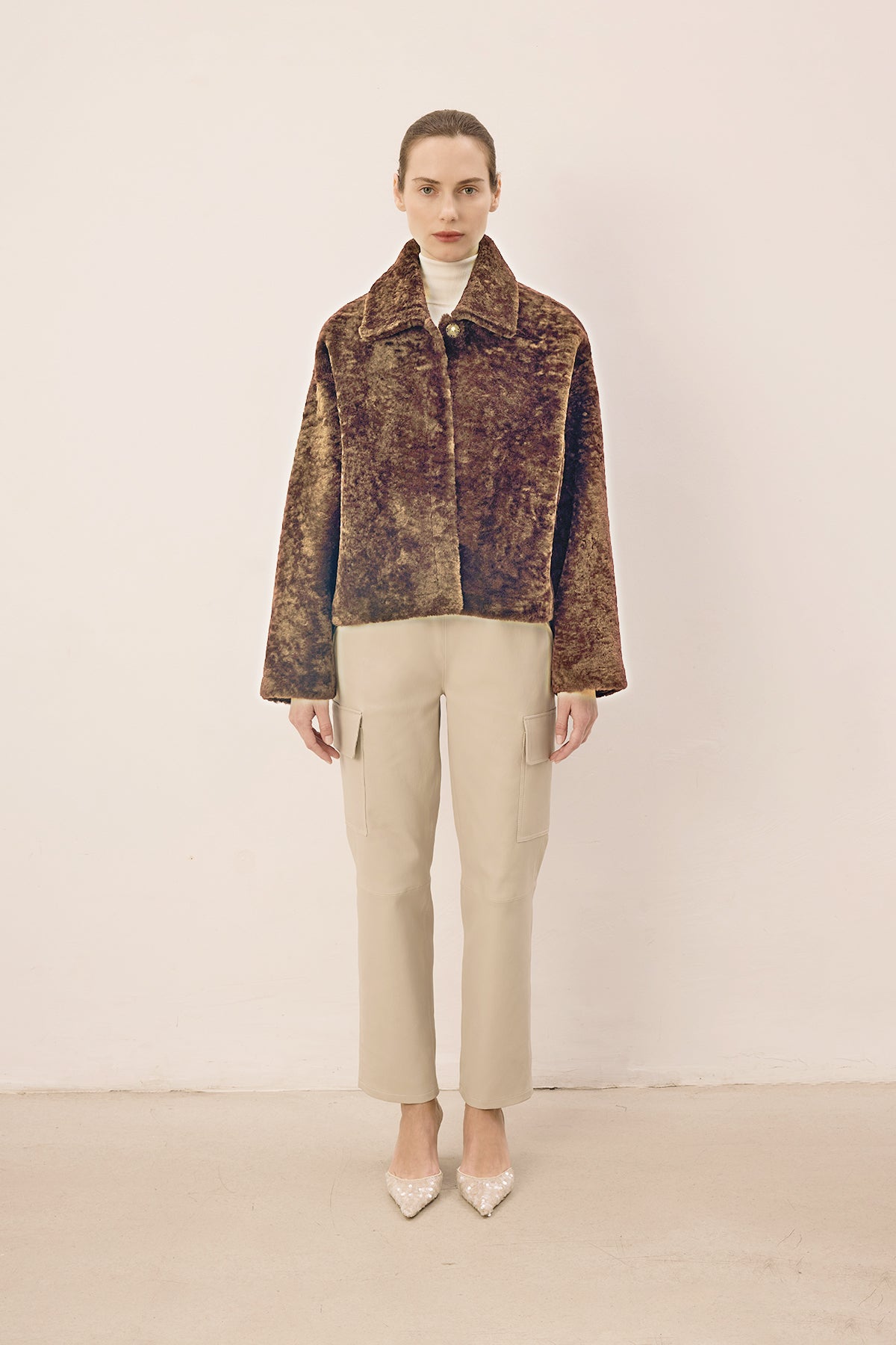 Legato Tortora Cropped Jacket