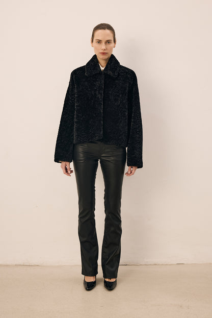 Legato Black Cropped Jacket