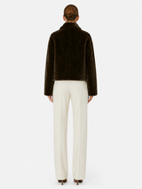 Legato Dark Brown Cropped Jacket