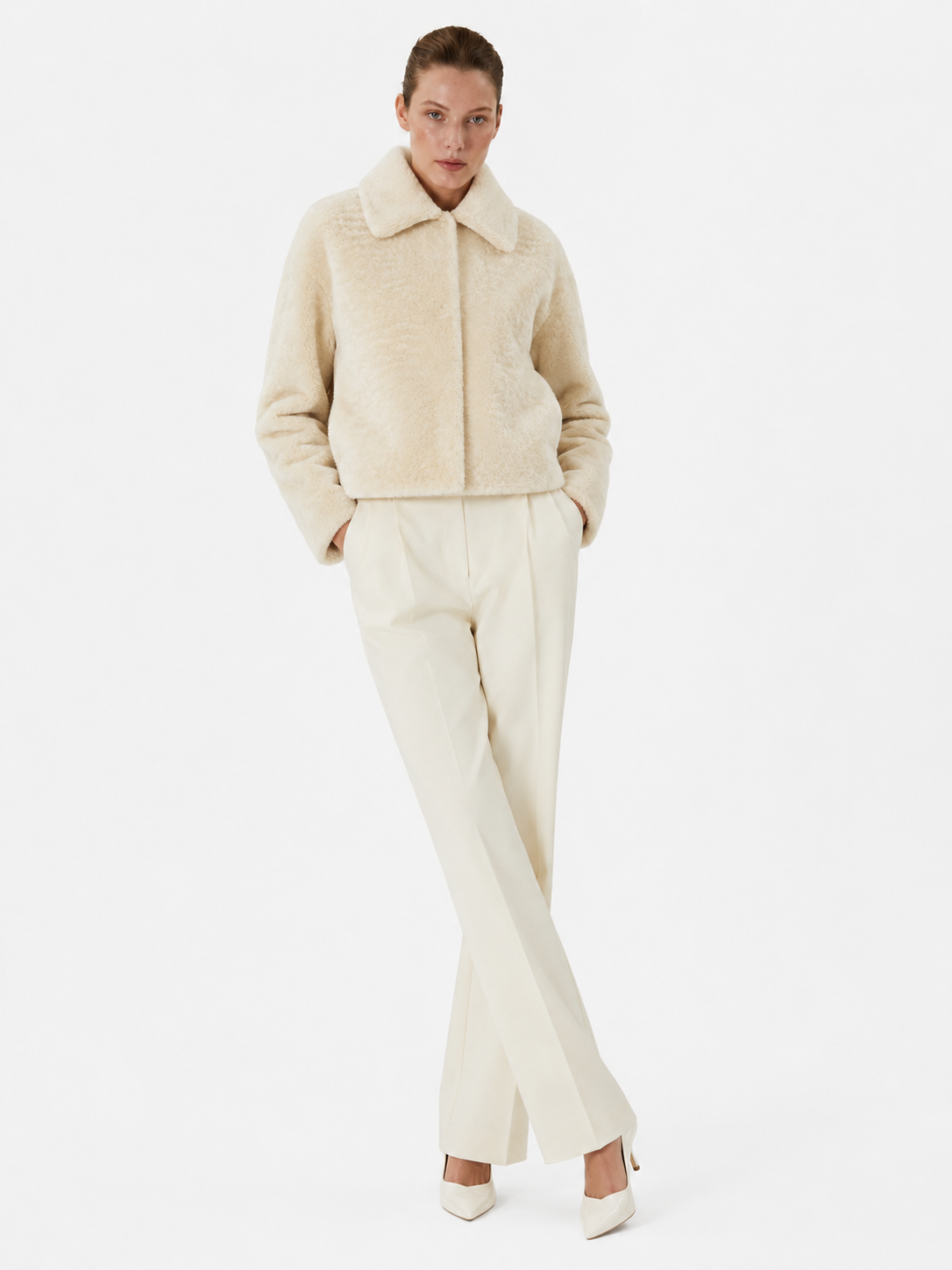 Legato Ivory Cropped Jacket