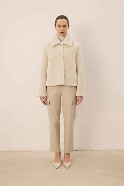 Legato Ivory Cropped Jacket