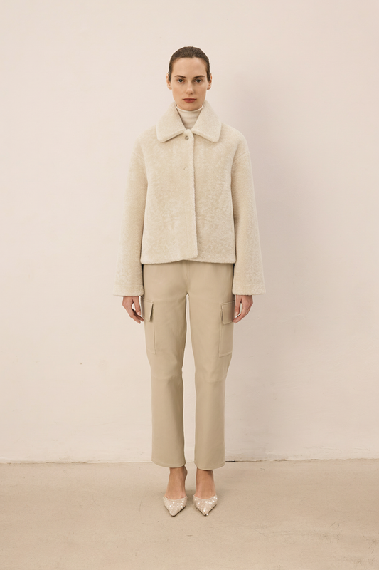 Legato Ivory Cropped Jacket