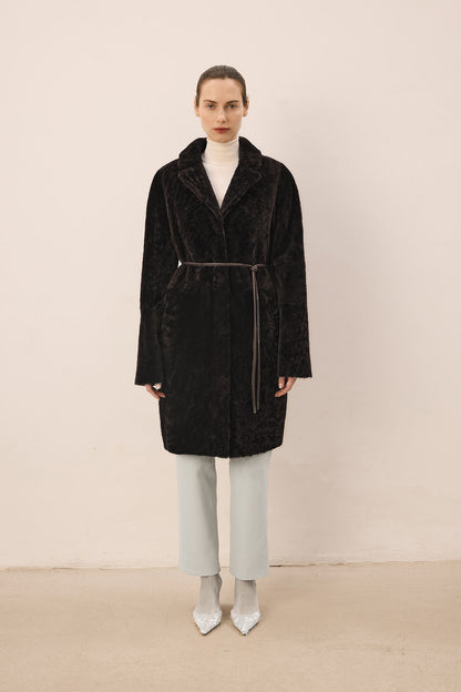 Melody Dark Brown Midi Coat