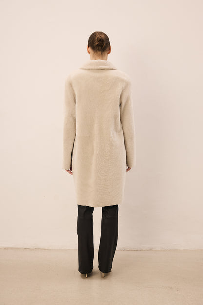 Melody Ivory Midi Coat