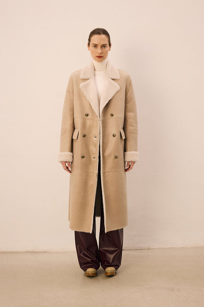 Symphony Chalk Long Coat