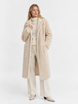 Melody Ivory Midi Coat