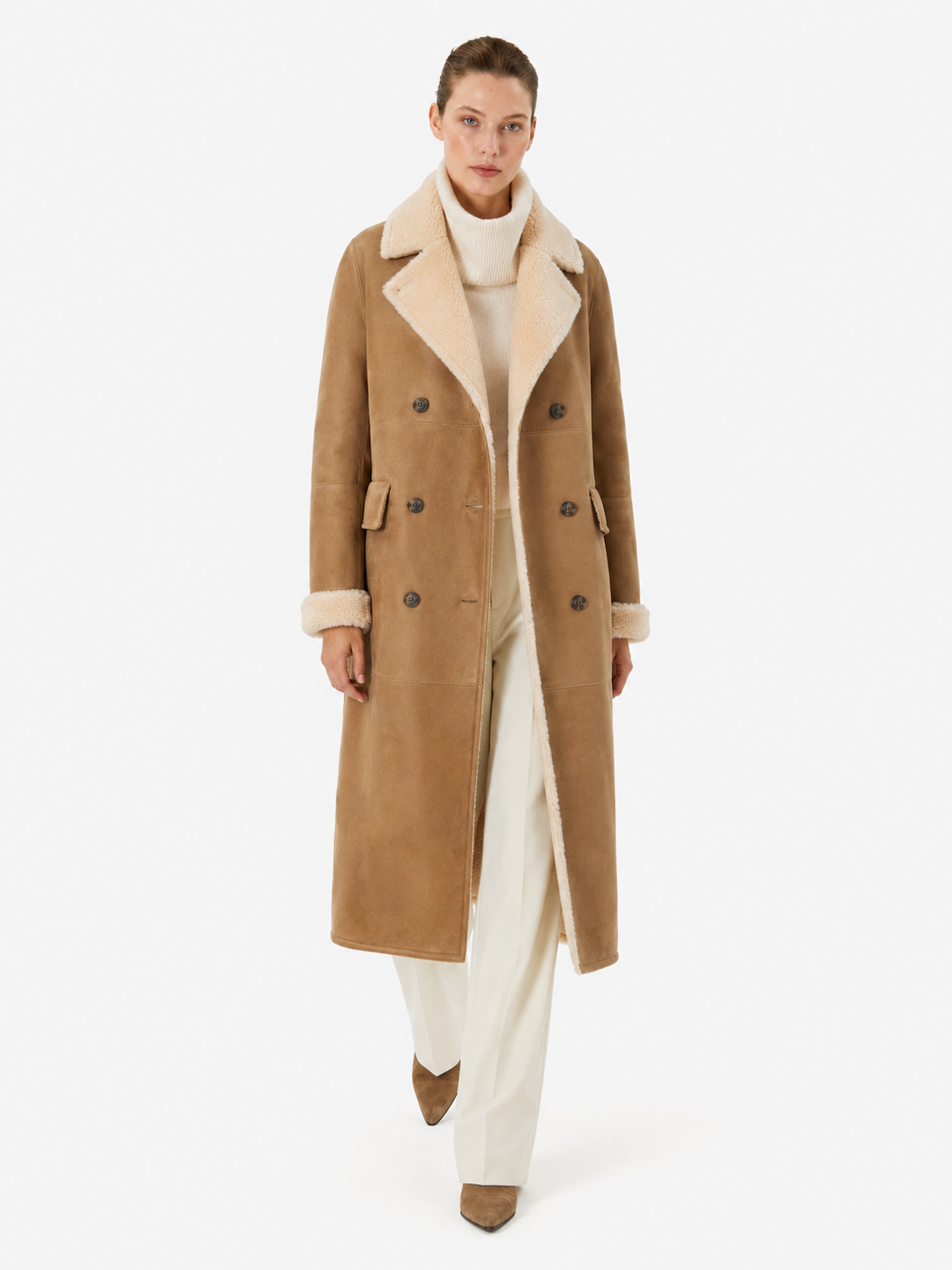 Symphony Chalk Long Coat