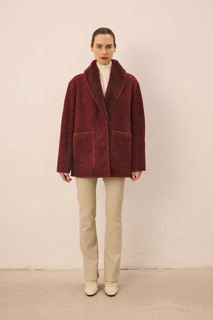 Toccata Burgundy Coat