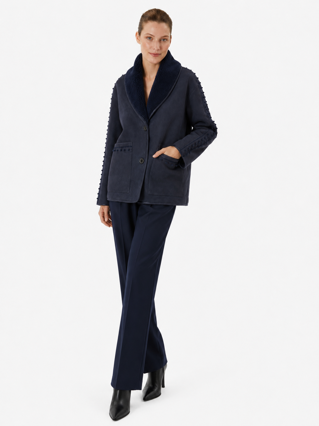 Toccata Navy Coat