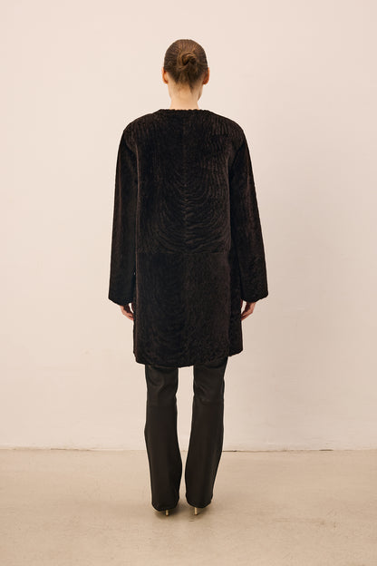 Vivage Dark Brown Midi Coat