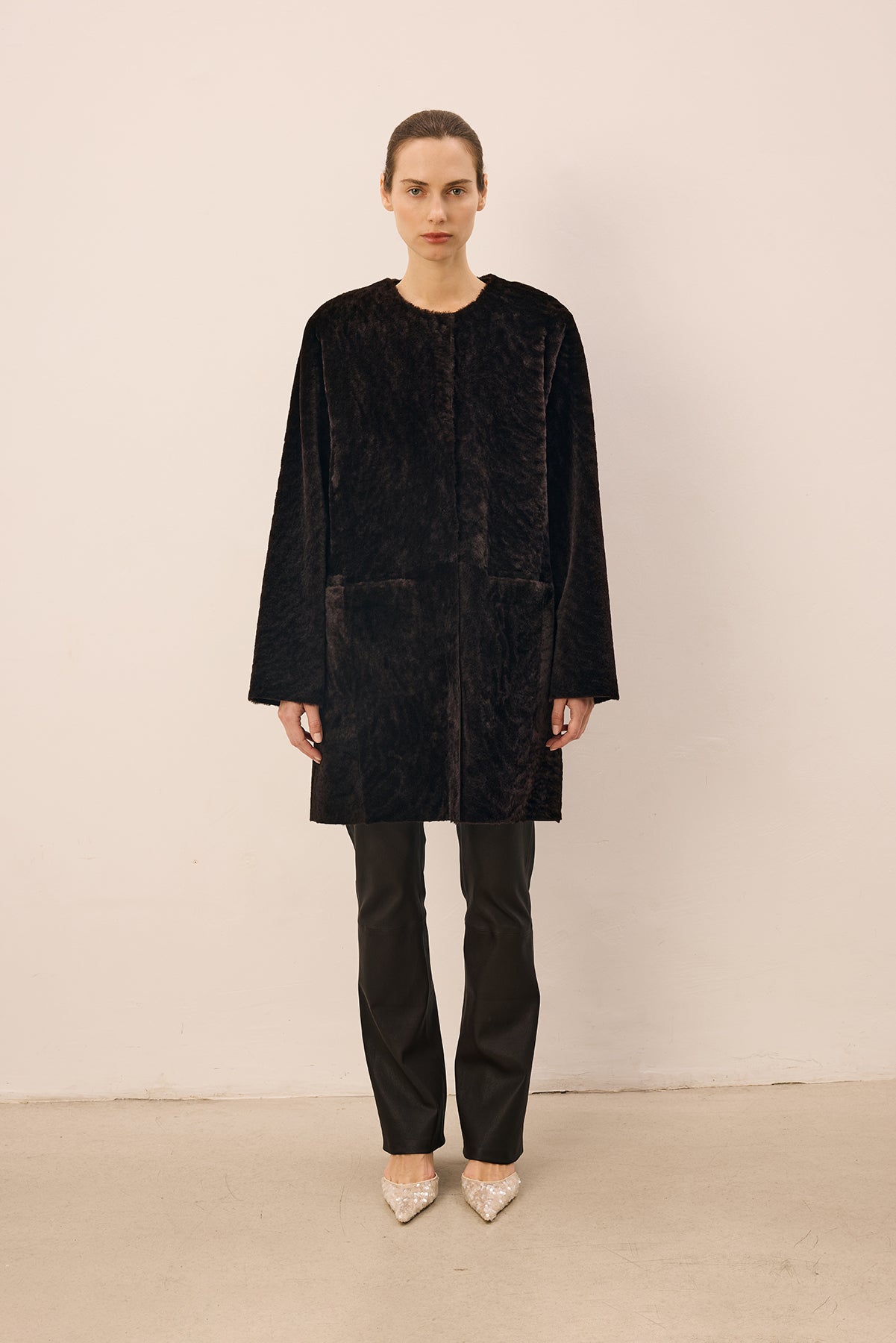 Vivage Dark Brown Midi Coat