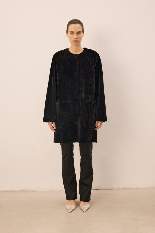 Vivage Dark Brown Midi Coat