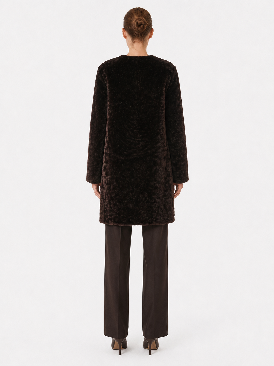 Vivage Dark Brown Midi Coat