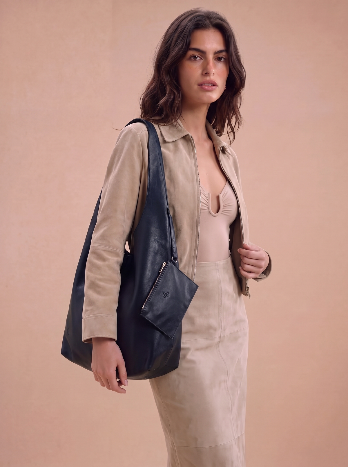 Zesta Navy Shoulder Bag